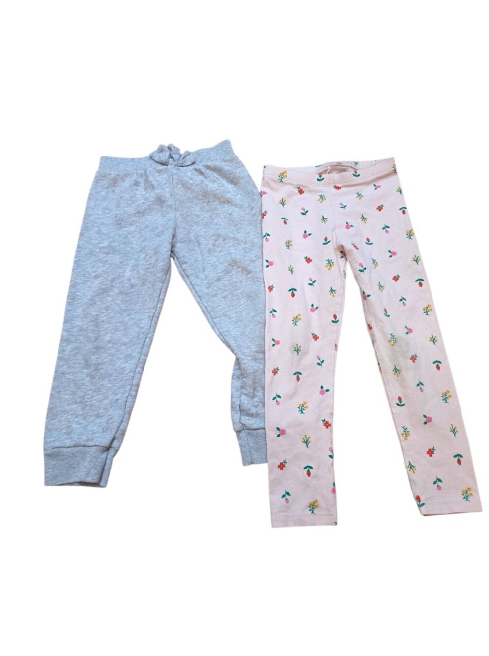 Cat & Jack Garanimals Bundle of Pants Size 4T Pink Floral & Light Gray